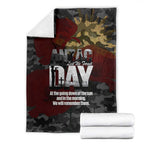 Australia ANZAC Day Blanket We Will Remember Them Poppy Camouflage - Aussie Hoodie