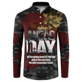 Australia ANZAC Day Button Sweatshirt We Will Remember Them Poppy Camouflage - Aussie Hoodie