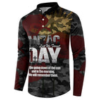 Australia ANZAC Day Button Sweatshirt We Will Remember Them Poppy Camouflage - Aussie Hoodie