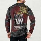 Australia ANZAC Day Button Sweatshirt We Will Remember Them Poppy Camouflage - Aussie Hoodie