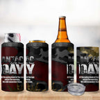 Australia ANZAC Day 4 in 1 Can Cooler Tumbler We Will Remember Them Poppy Camouflage - Aussie Hoodie