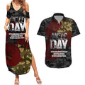 Australia ANZAC Day Couples Matching Summer Maxi Dress and Hawaiian Shirt We Will Remember Them Poppy Camouflage - Aussie Hoodie