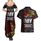 Australia ANZAC Day Couples Matching Summer Maxi Dress and Hawaiian Shirt We Will Remember Them Poppy Camouflage - Aussie Hoodie