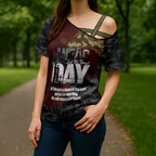 Australia ANZAC Day Cross Shoulder Shirt We Will Remember Them Poppy Camouflage - Aussie Hoodie
