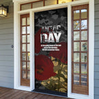 Australia ANZAC Day Door Cover We Will Remember Them Poppy Camouflage - Aussie Hoodie