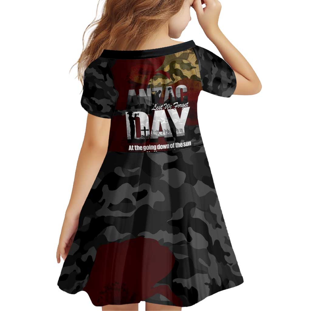 Australia ANZAC Day Family Matching Mermaid Dress and Hawaiian Shirt We Will Remember Them Poppy Camouflage