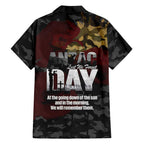 Australia ANZAC Day Family Matching Puletasi and Hawaiian Shirt We Will Remember Them Poppy Camouflage