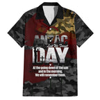 Australia ANZAC Day Hawaiian Shirt We Will Remember Them Poppy Camouflage - Aussie Hoodie