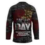 Australia ANZAC Day Hockey Jersey We Will Remember Them Poppy Camouflage - Aussie Hoodie