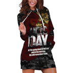 Australia ANZAC Day Hoodie Dress We Will Remember Them Poppy Camouflage - Aussie Hoodie