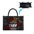 Australia ANZAC Day Leather Bag We Will Remember Them Poppy Camouflage - Aussie Hoodie