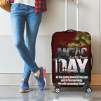 Australia ANZAC Day Luggage Cover We Will Remember Them Poppy Camouflage - Aussie Hoodie