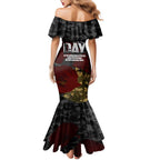 Australia ANZAC Day Mermaid Dress We Will Remember Them Poppy Camouflage - Aussie Hoodie