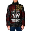 Australia ANZAC Day Padded Jacket We Will Remember Them Poppy Camouflage - Aussie Hoodie