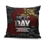 Australia ANZAC Day Pillow Cover We Will Remember Them Poppy Camouflage - Aussie Hoodie