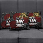 Australia ANZAC Day Pillow Cover We Will Remember Them Poppy Camouflage - Aussie Hoodie