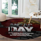 Australia ANZAC Day Round Carpet We Will Remember Them Poppy Camouflage - Aussie Hoodie