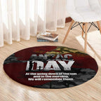 Australia ANZAC Day Round Carpet We Will Remember Them Poppy Camouflage - Aussie Hoodie