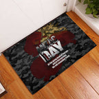 Australia ANZAC Day Rubber Doormat We Will Remember Them Poppy Camouflage - Aussie Hoodie
