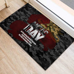 Australia ANZAC Day Rubber Doormat We Will Remember Them Poppy Camouflage - Aussie Hoodie