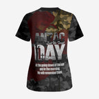 Australia ANZAC Day Scrub Top We Will Remember Them Poppy Camouflage - Aussie Hoodie