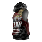 Australia ANZAC Day Sleeveless Hoodie We Will Remember Them Poppy Camouflage - Aussie Hoodie