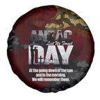 Australia ANZAC Day Spare Tire Cover We Will Remember Them Poppy Camouflage - Aussie Hoodie