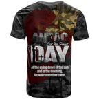 Australia ANZAC Day T Shirt We Will Remember Them Poppy Camouflage - Aussie Hoodie
