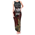 Australia ANZAC Day Tank Maxi Dress We Will Remember Them Poppy Camouflage - Aussie Hoodie