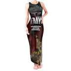 Australia ANZAC Day Tank Maxi Dress We Will Remember Them Poppy Camouflage - Aussie Hoodie