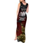 Australia ANZAC Day Tank Maxi Dress We Will Remember Them Poppy Camouflage - Aussie Hoodie