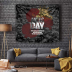 Australia ANZAC Day Tapestry We Will Remember Them Poppy Camouflage - Aussie Hoodie