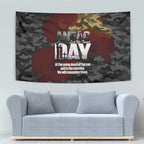 Australia ANZAC Day Tapestry We Will Remember Them Poppy Camouflage - Aussie Hoodie