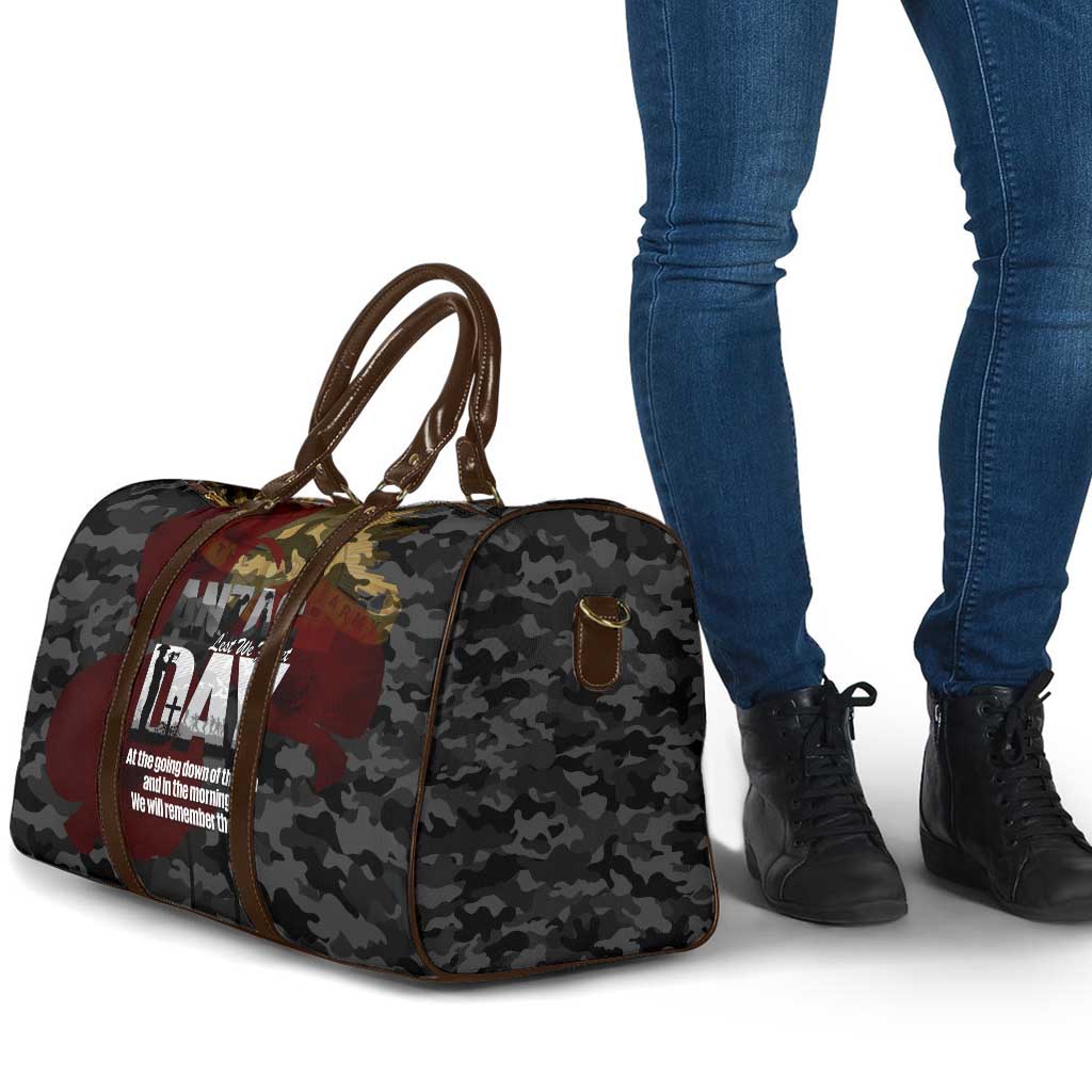 Australia ANZAC Day Travel Bag We Will Remember Them Poppy Camouflage - Aussie Hoodie