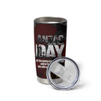 Australia ANZAC Day Tumbler Cup We Will Remember Them Poppy Camouflage - Aussie Hoodie