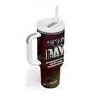 Australia ANZAC Day Tumbler With Handle We Will Remember Them Poppy Camouflage - Aussie Hoodie