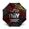 Australia ANZAC Day Umbrella We Will Remember Them Poppy Camouflage - Aussie Hoodie