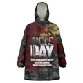 Australia ANZAC Day Wearable Blanket Hoodie We Will Remember Them Poppy Camouflage - Aussie Hoodie