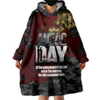 Australia ANZAC Day Wearable Blanket Hoodie We Will Remember Them Poppy Camouflage - Aussie Hoodie