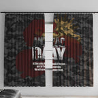 Australia ANZAC Day Window Curtain We Will Remember Them Poppy Camouflage - Aussie Hoodie