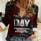 Australia ANZAC Day Women Casual Shirt We Will Remember Them Poppy Camouflage - Aussie Hoodie