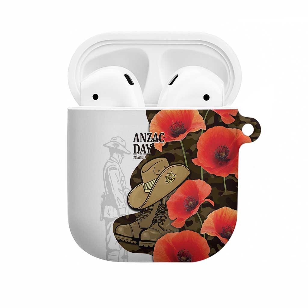 Australia ANZAC Day AirPods Case Boots And Slouch Hat Lest We Forget - Aussie Hoodie