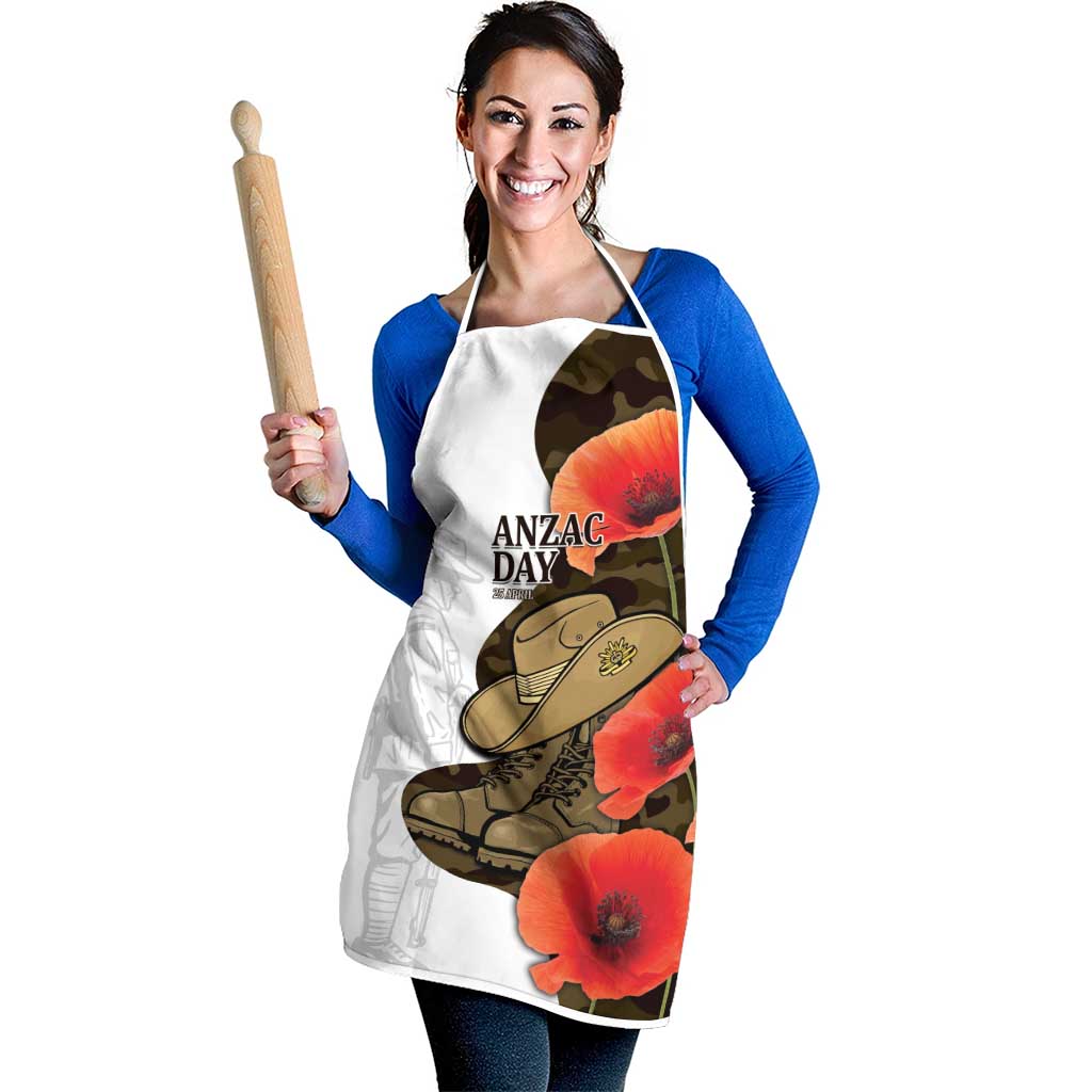 Australia ANZAC Day Apron Boots And Slouch Hat Lest We Forget - Aussie Hoodie