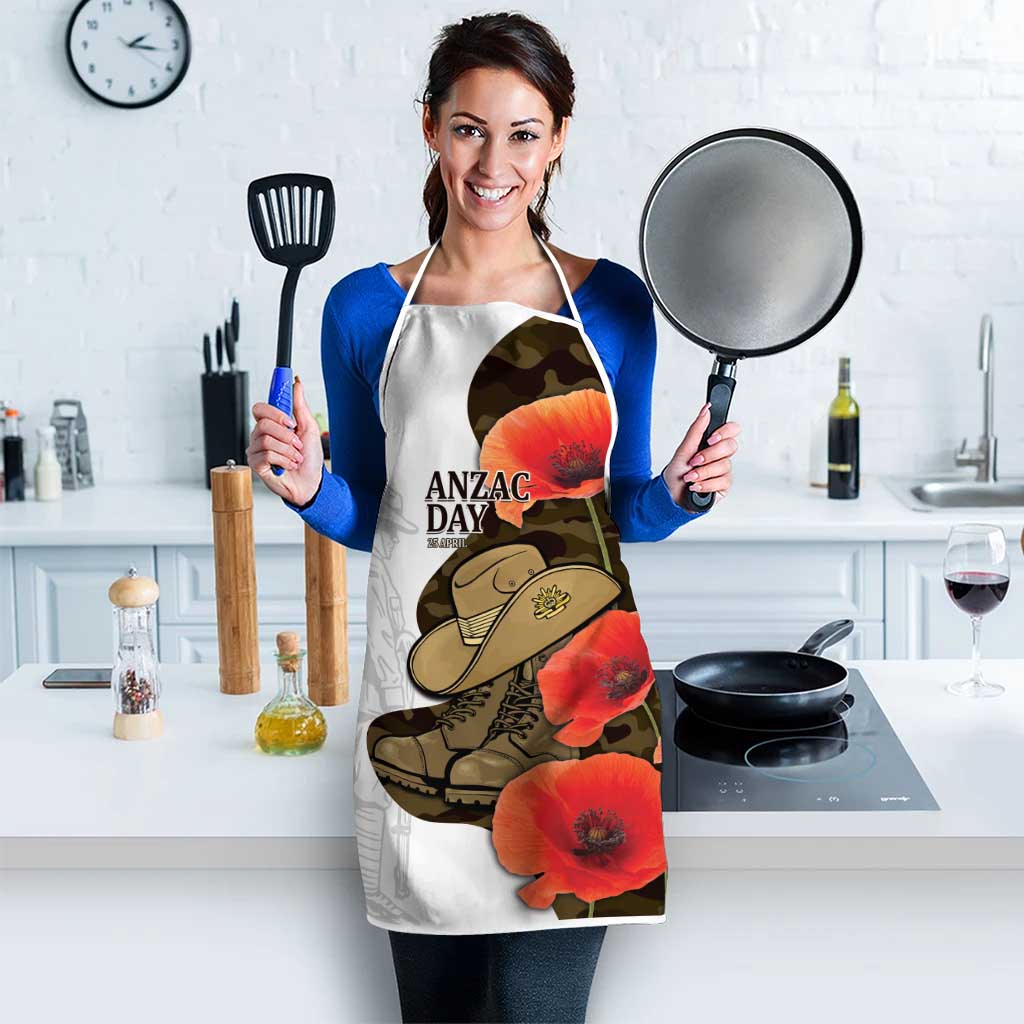 Australia ANZAC Day Apron Boots And Slouch Hat Lest We Forget - Aussie Hoodie
