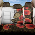 Australia ANZAC Day Back Car Seat Cover Boots And Slouch Hat Lest We Forget - Aussie Hoodie