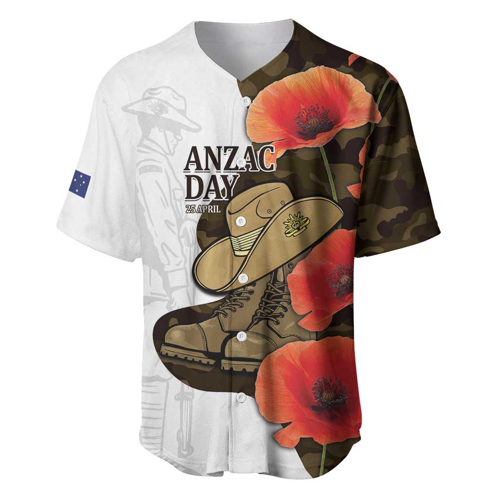 Australia ANZAC Day Baseball Jersey Boots And Slouch Hat Lest We Forget - Aussie Hoodie