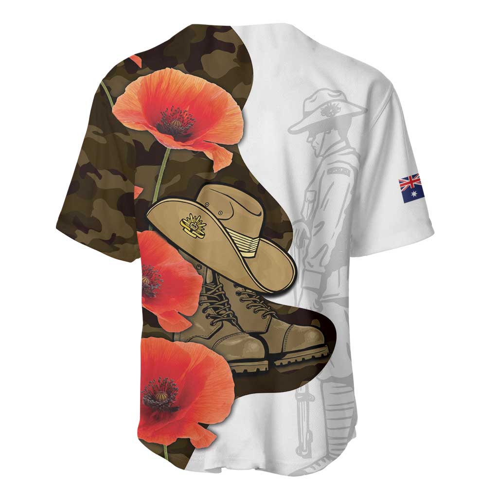 Australia ANZAC Day Baseball Jersey Boots And Slouch Hat Lest We Forget - Aussie Hoodie