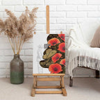 Australia ANZAC Day Canvas Wall Art Boots And Slouch Hat Lest We Forget - Aussie Hoodie