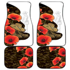 Australia ANZAC Day Car Mats Boots And Slouch Hat Lest We Forget - Aussie Hoodie