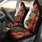 Australia ANZAC Day Car Seat Cover Boots And Slouch Hat Lest We Forget - Aussie Hoodie